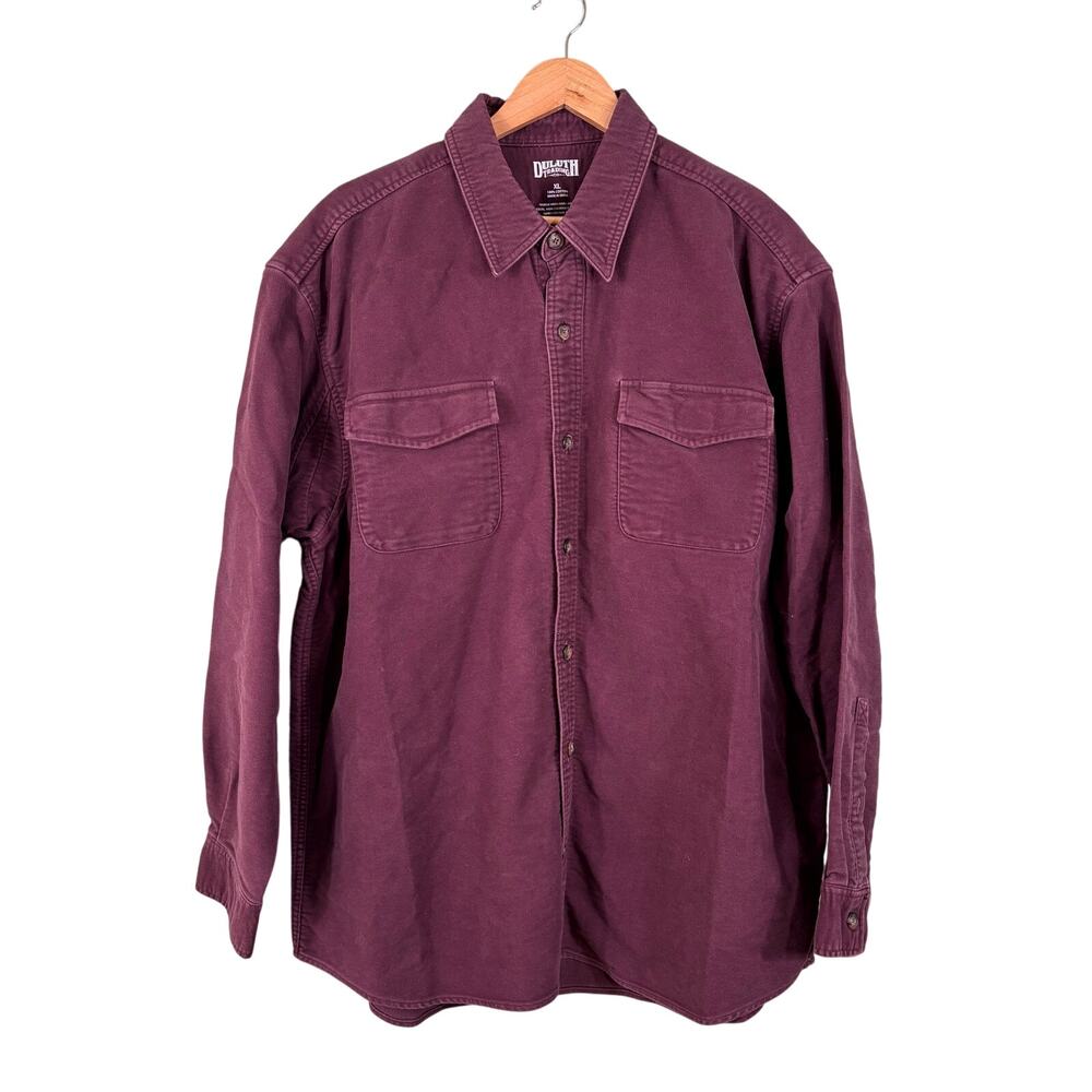 Duluth Trading Co. Men's XL Thick Button Down Long‎ Sleeves Chore Shirt Shacket